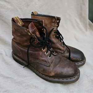 Dr Martens Doc England 90s Vintage Crazy Horse 1460 Boots 1990s Y2K‎ Size 10
